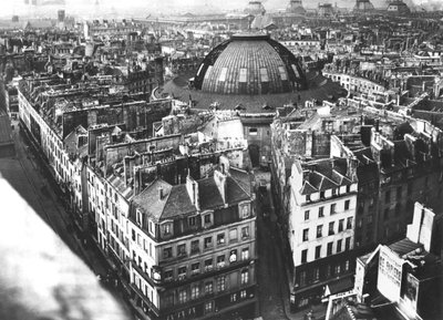 Area of the Grain Market, Paris, before 1887 by French Photographer